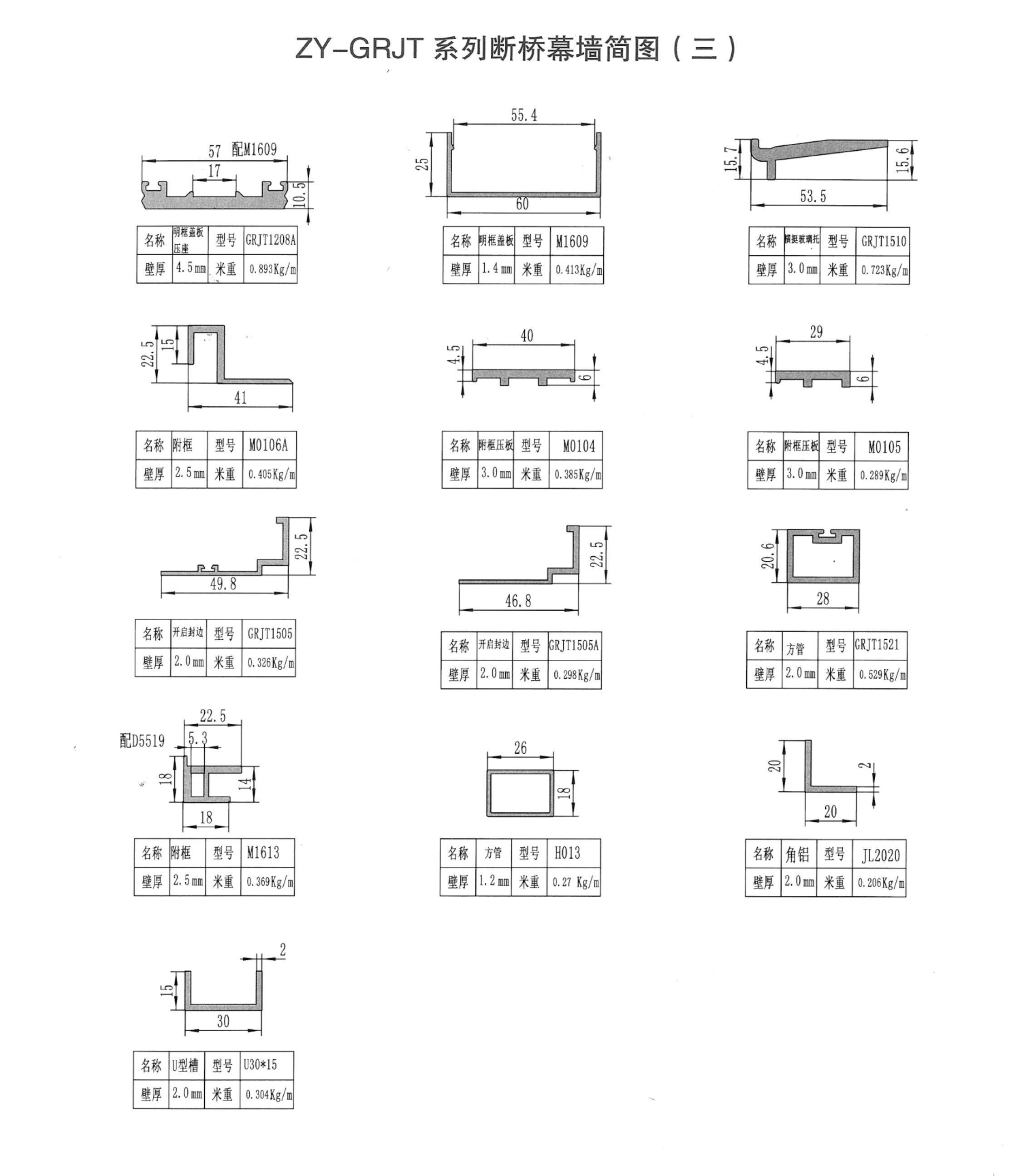 ZY-GRJT系列斷橋幕墻