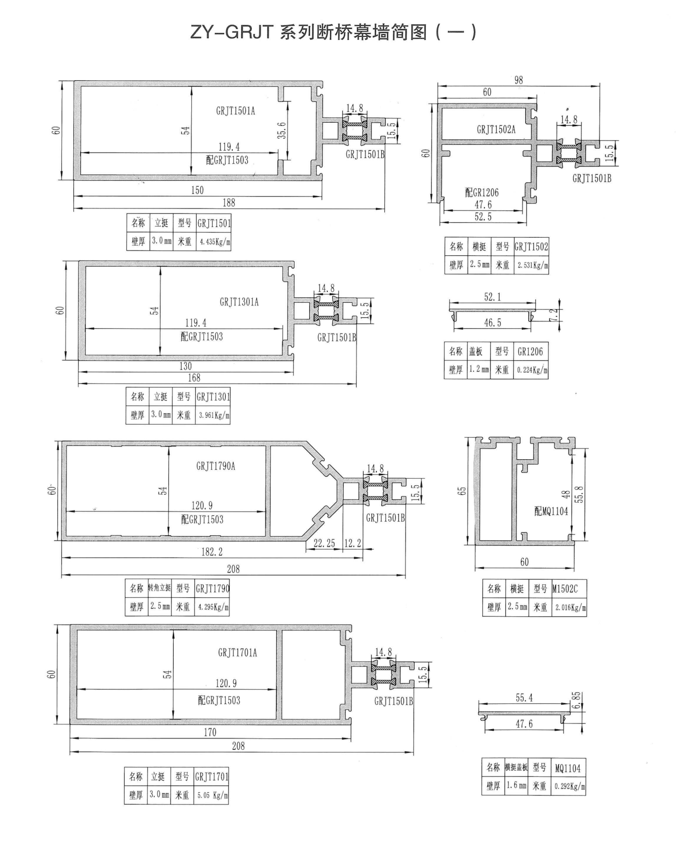 ZY-GRJT系列斷橋幕墻